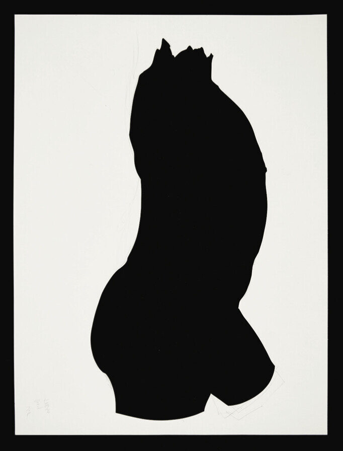 Untitled, no date, Cut paper, 25.75 x 19 inches (65.4 x 48.3 cm)