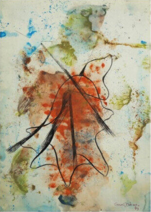 Under Cover, 1949, Watercolour and ink on paper, 35.6 x 28 cm